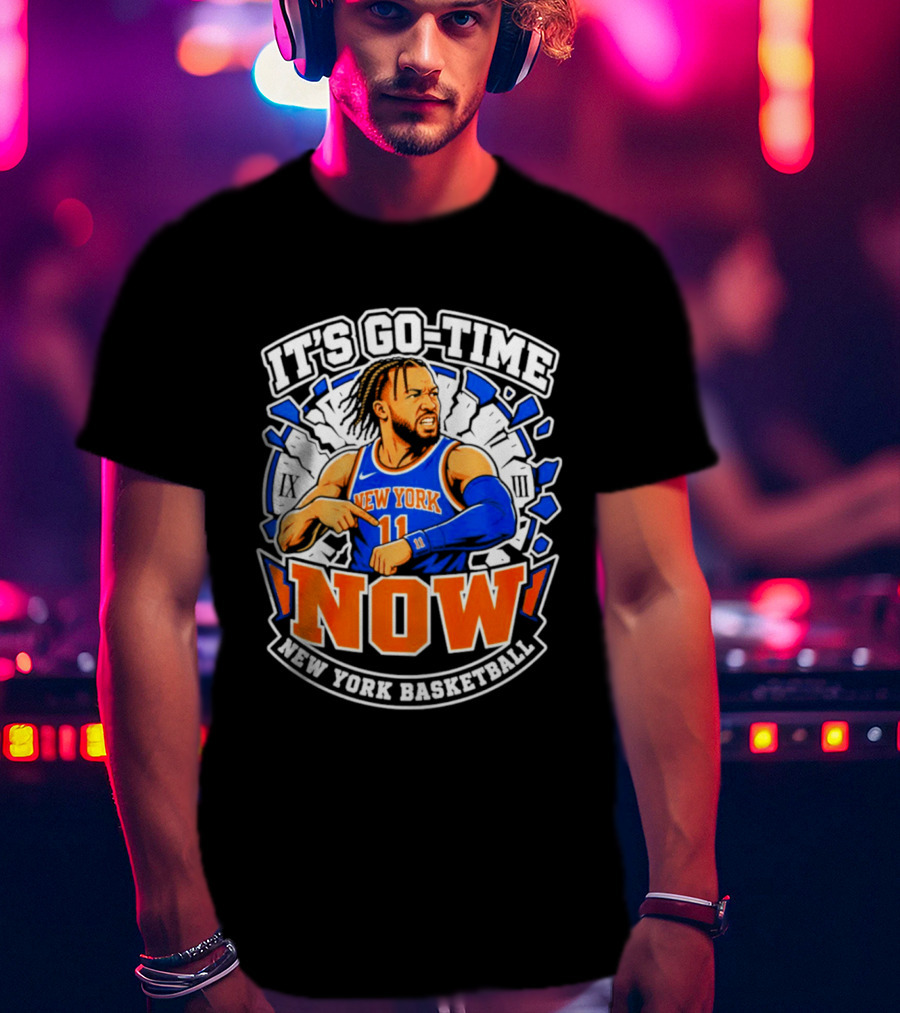 New York Basketball Jalen Brunson It's Go Time Now T-Shirt