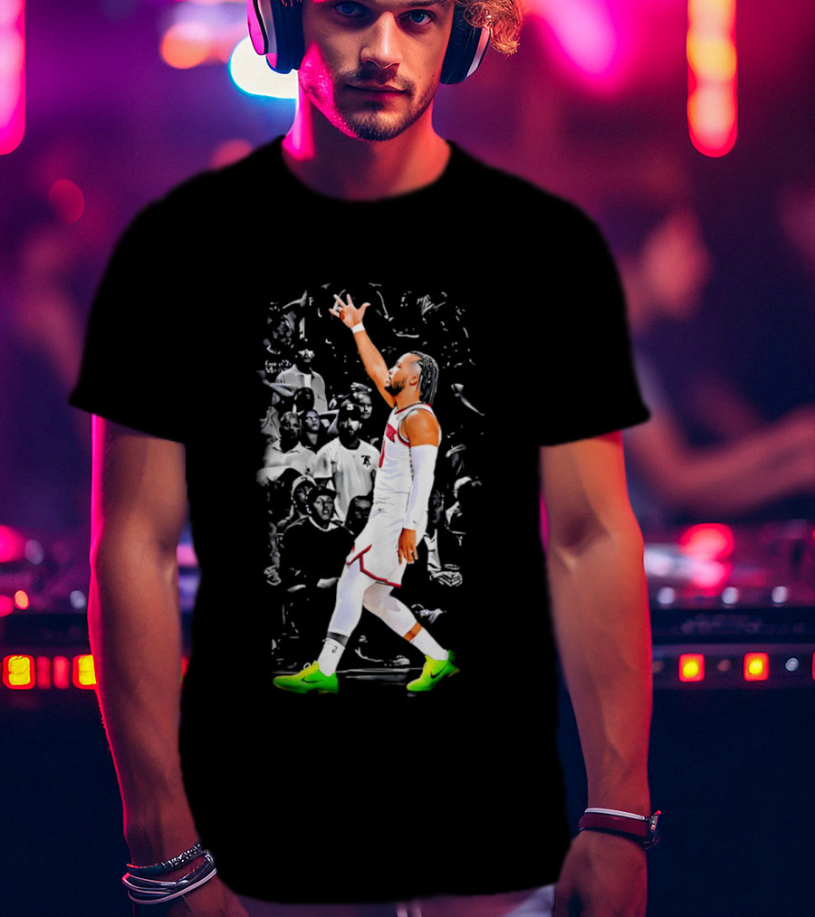 Jalen Brunson New York Basketball Player Iconic Celebration Moment T-Shirt