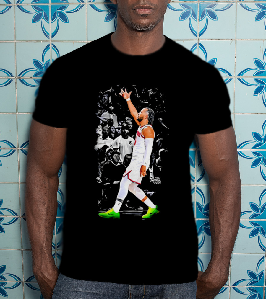 Jalen Brunson New York Basketball Player Iconic Celebration Moment T-Shirt