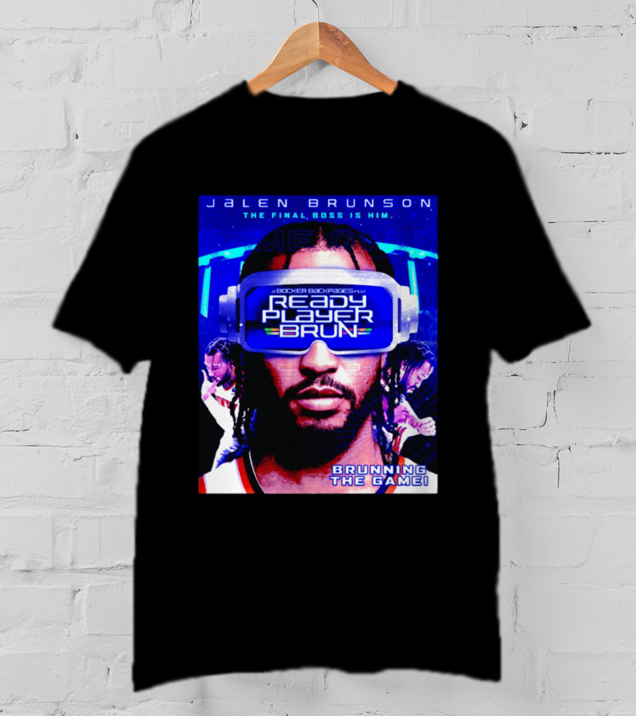 Jalen Brunson NY Knicks Ready Player Brun The Final Boss Brunning The Game T-Shirt