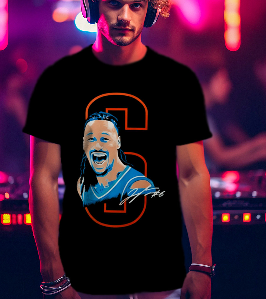 Jaylin Williams OKC Thunder #6 Cartoon T-Shirt