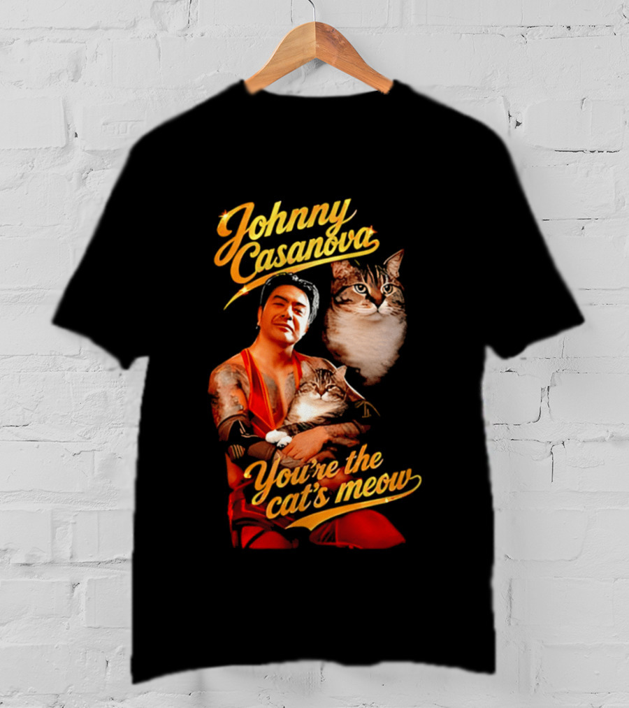 Johnny Casanova Cat's Meow JK Pop Cats T-Shirt