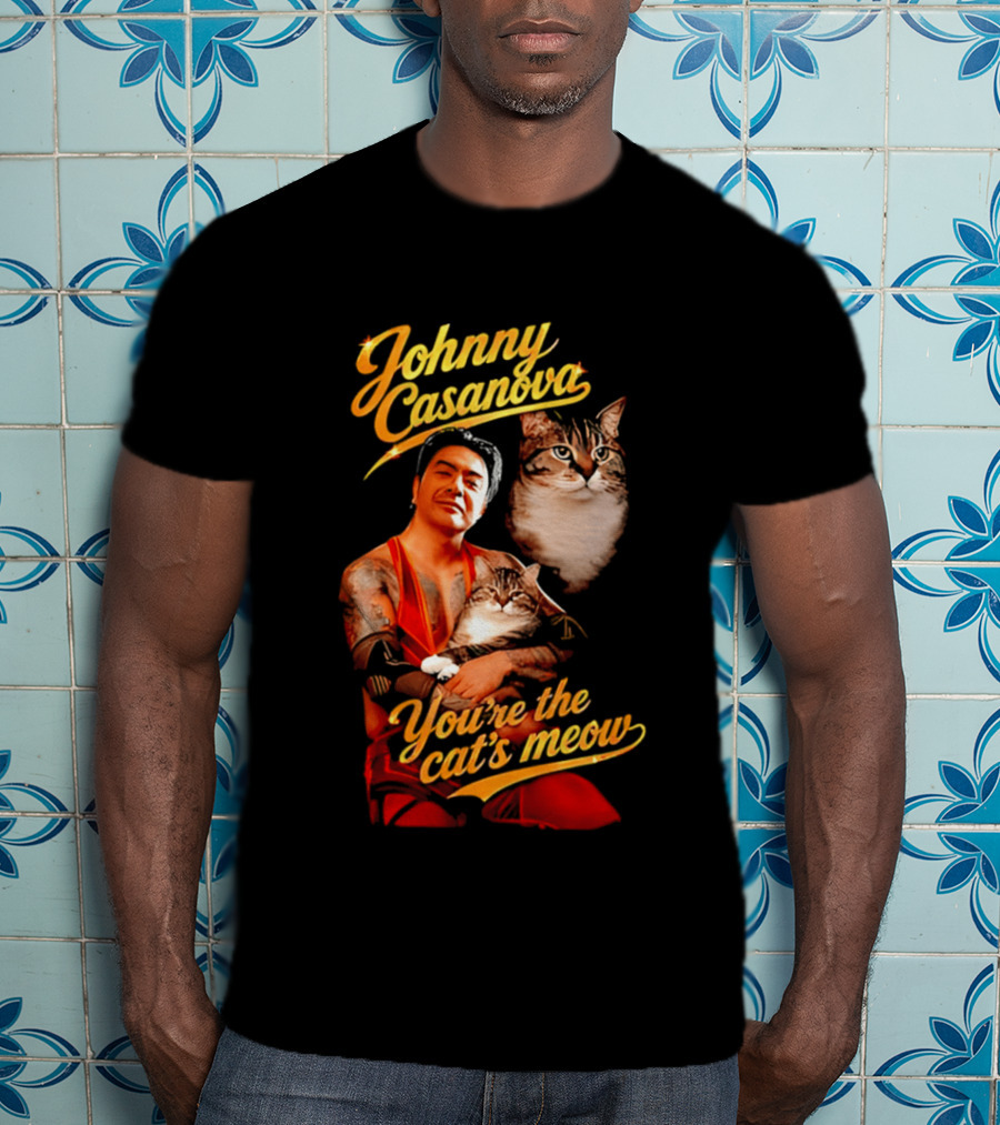 Johnny Casanova Cat's Meow JK Pop Cats T-Shirt