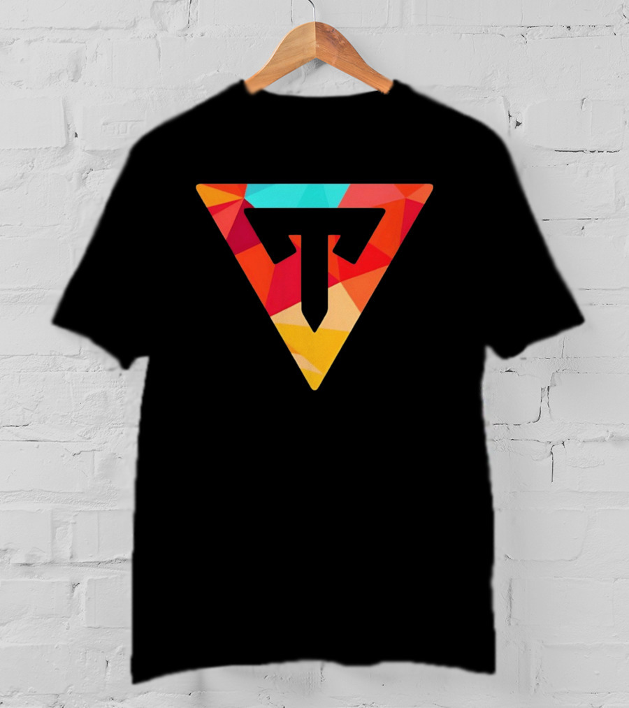 Typical Gamer Logo Colorful Triangular T-Shirt