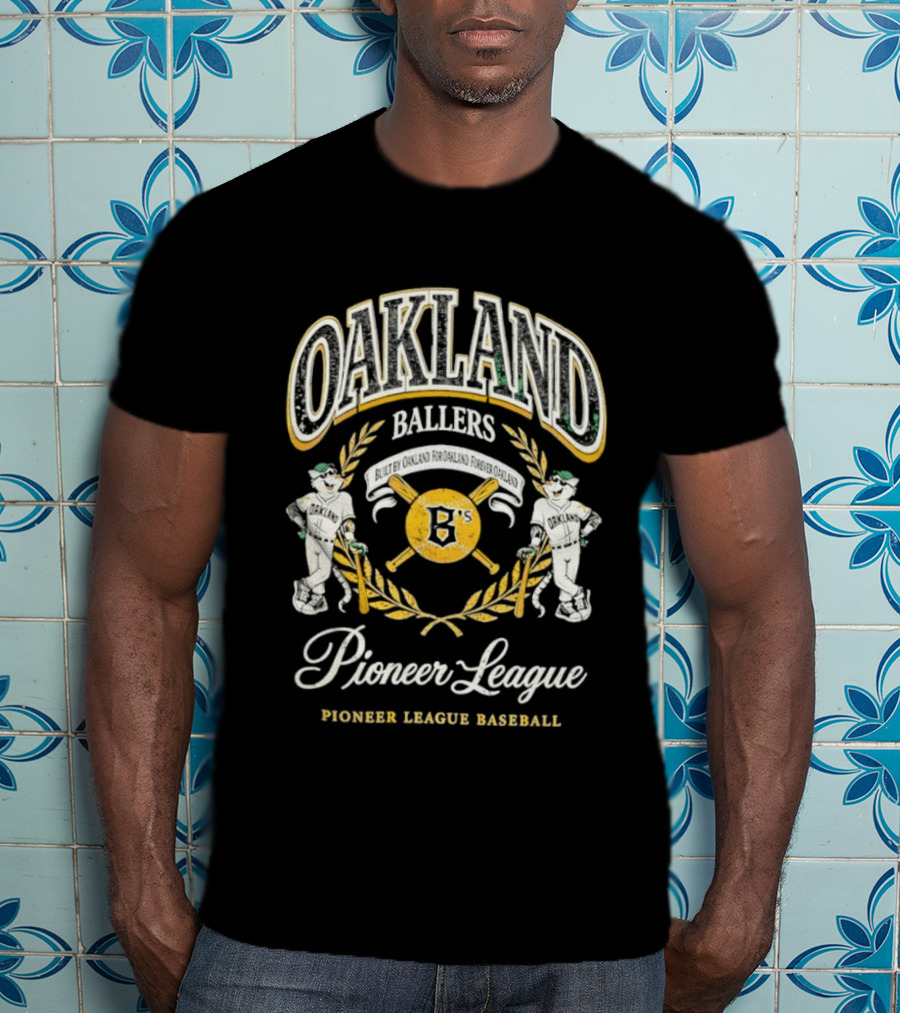 Oaklandish Oakland Ballers Pioneer League Pioneer League Baseball T-Shirt