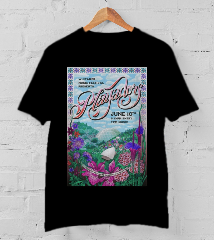 Whitaker Music Festival Playadors June 10 Missouri Botanical Garden St. Louis Event T-Shirt