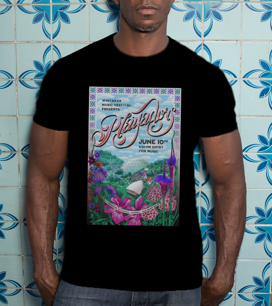 Whitaker Music Festival Playadors June 10 Missouri Botanical Garden St. Louis Event T-Shirt