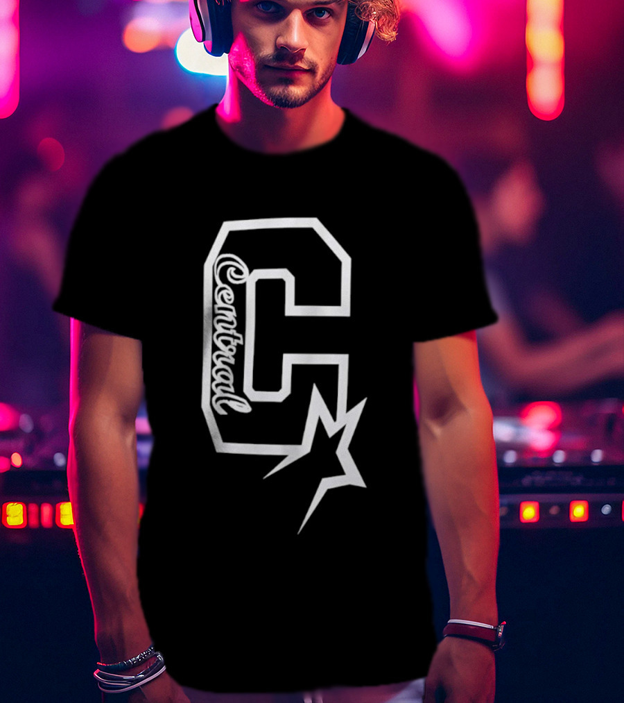 Centrual Word Letter C With Star T-Shirt