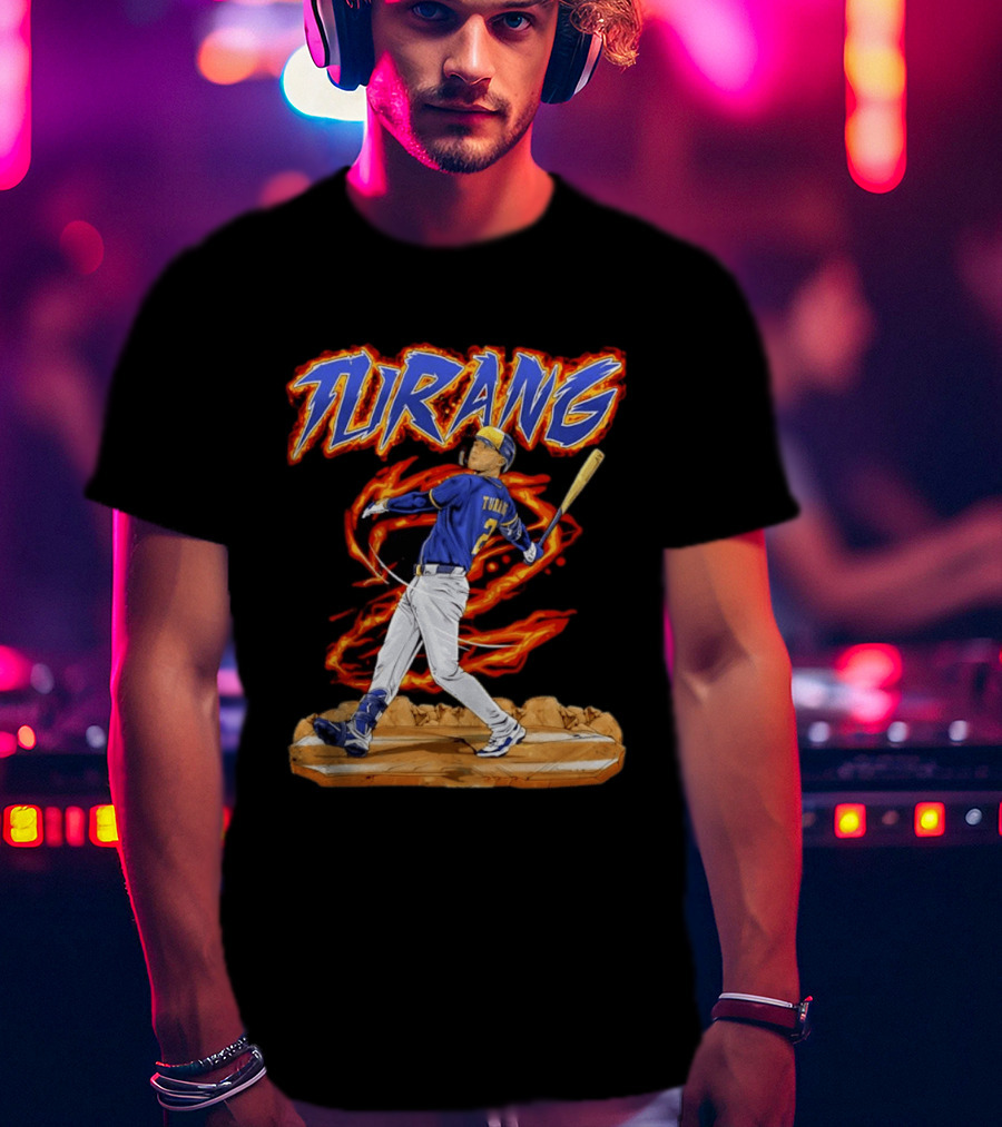 Milwaukee Brewers Brice Turang Number 2 Planet Brewers T-Shirt