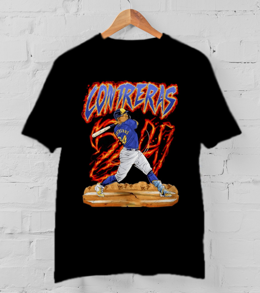 CONTRERAS Milwaukee Brewers Baseball 24 T-Shirt