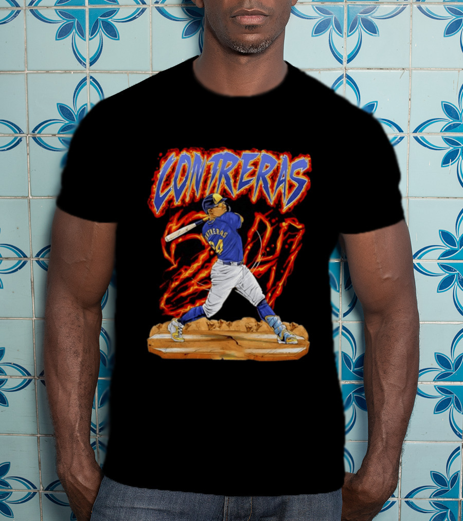 CONTRERAS Milwaukee Brewers Baseball 24 T-Shirt