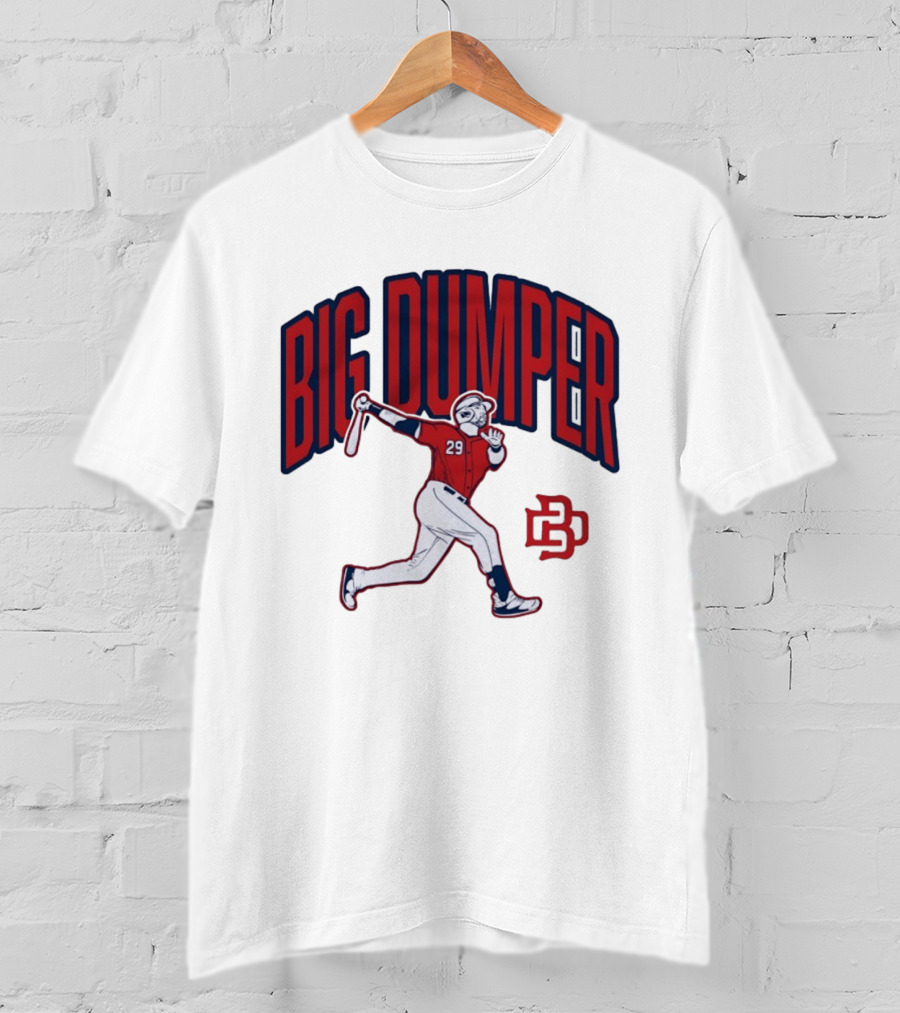 Big Dumper Baseball Player 29 Hitter Action Pose T-Shirt