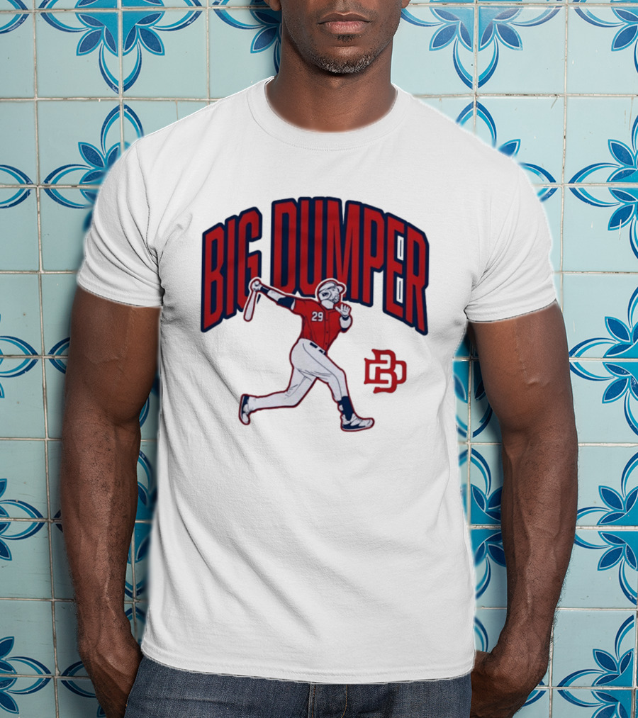 Big Dumper Baseball Player 29 Hitter Action Pose T-Shirt