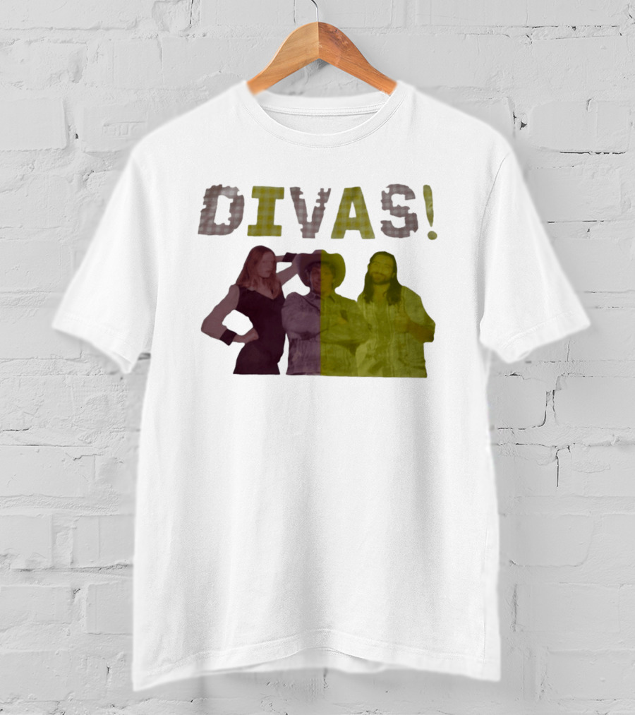 Divas Pop Culture Iconic Trio Plaid T-Shirt