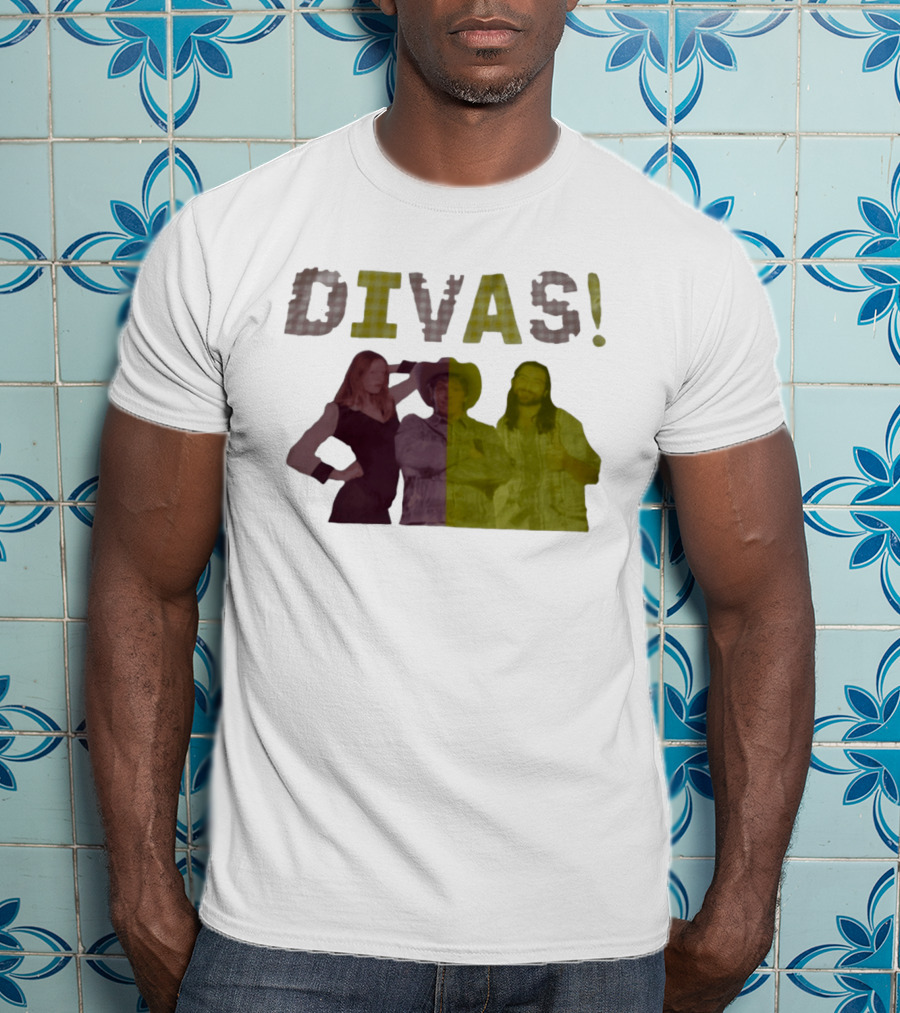 Divas Pop Culture Iconic Trio Plaid T-Shirt