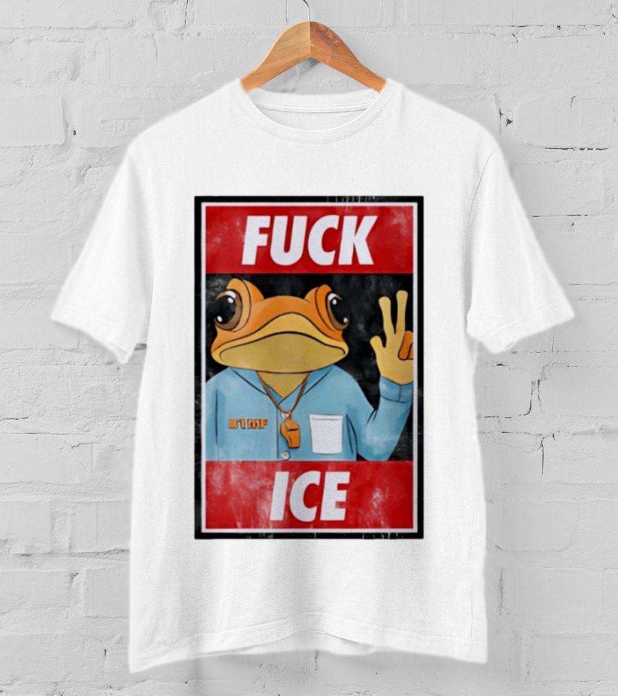 Fuck ICE DTMF Frog Whistle New York Knicks Player Basketball Sports T-Shirt