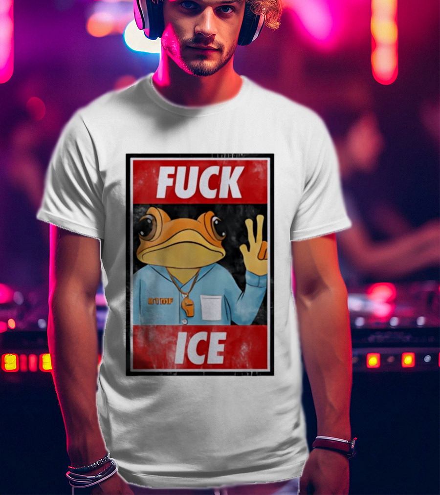 Fuck ICE DTMF Frog Whistle New York Knicks Player Basketball Sports T-Shirt