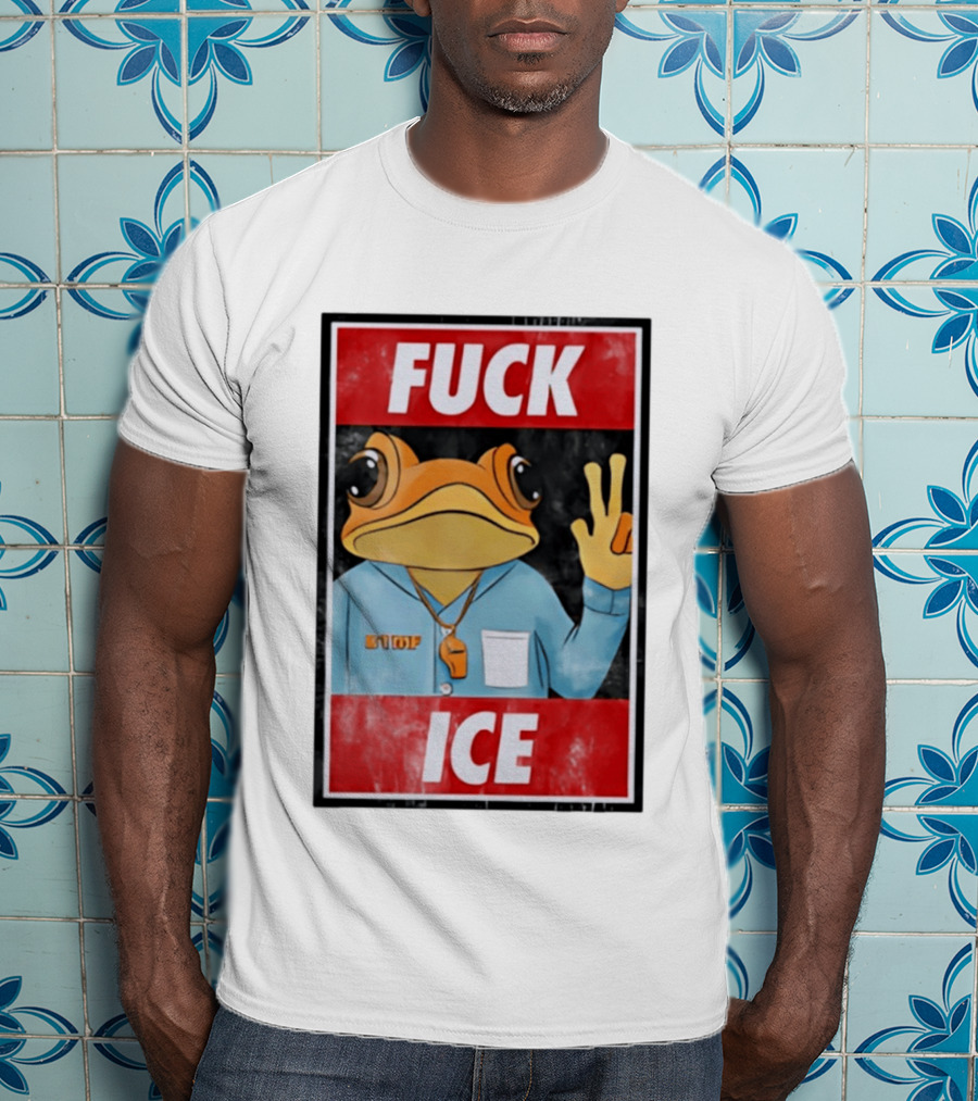 Fuck ICE DTMF Frog Whistle New York Knicks Player Basketball Sports T-Shirt