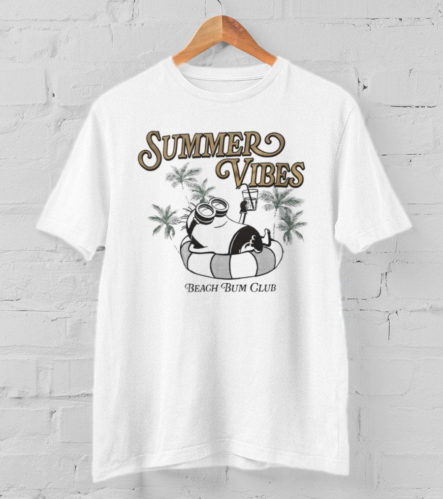 Summer Vibes Beach Bum Club Minion Despicable Me T-Shirt