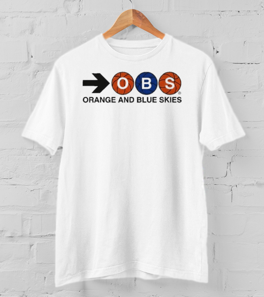 Original Spike Lee OBS Arrow Basketball Orange And Blue Skies 2026 T-Shirt
