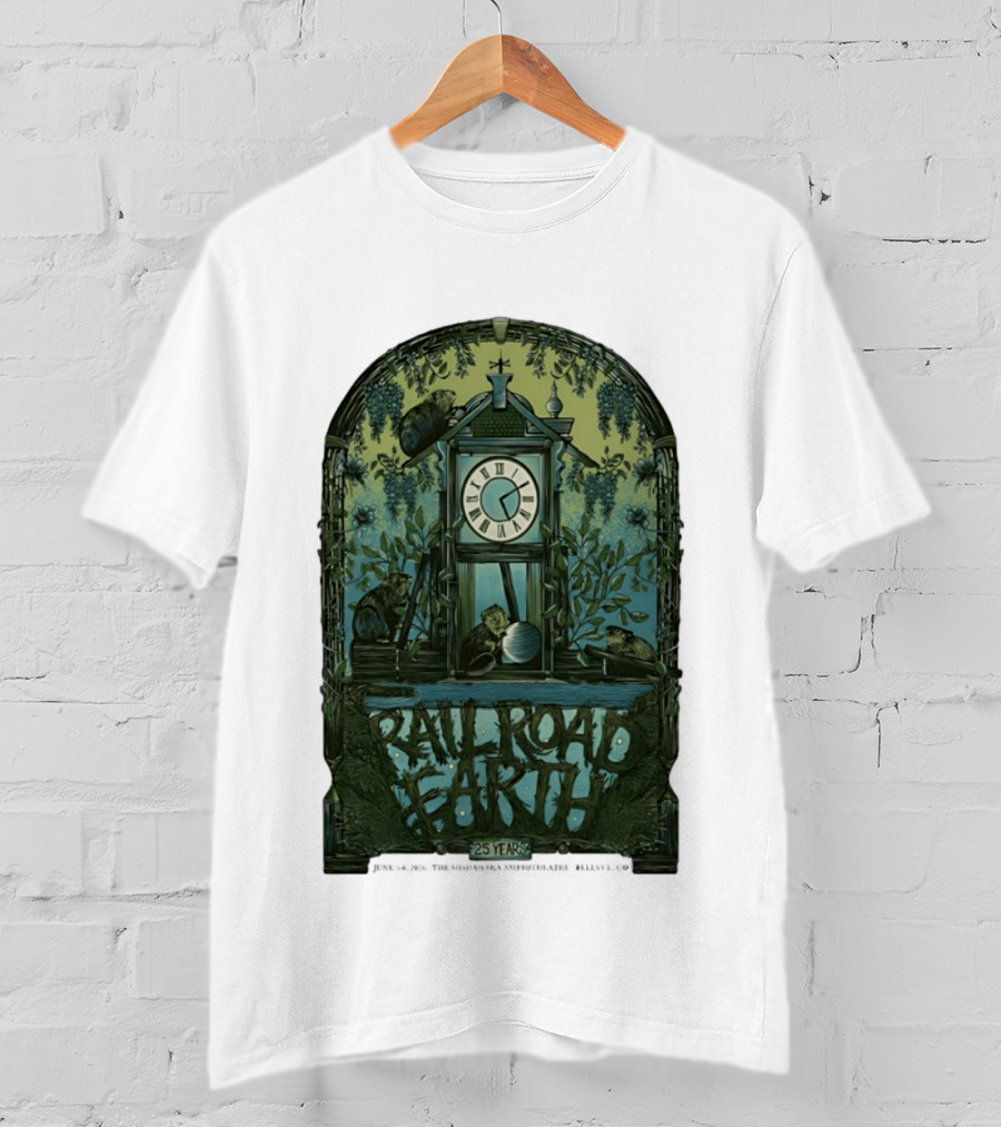Railroad Earth 25 Years Anniversary Tour June 5 6 2026 Bellvue CO And Nature T-Shirt