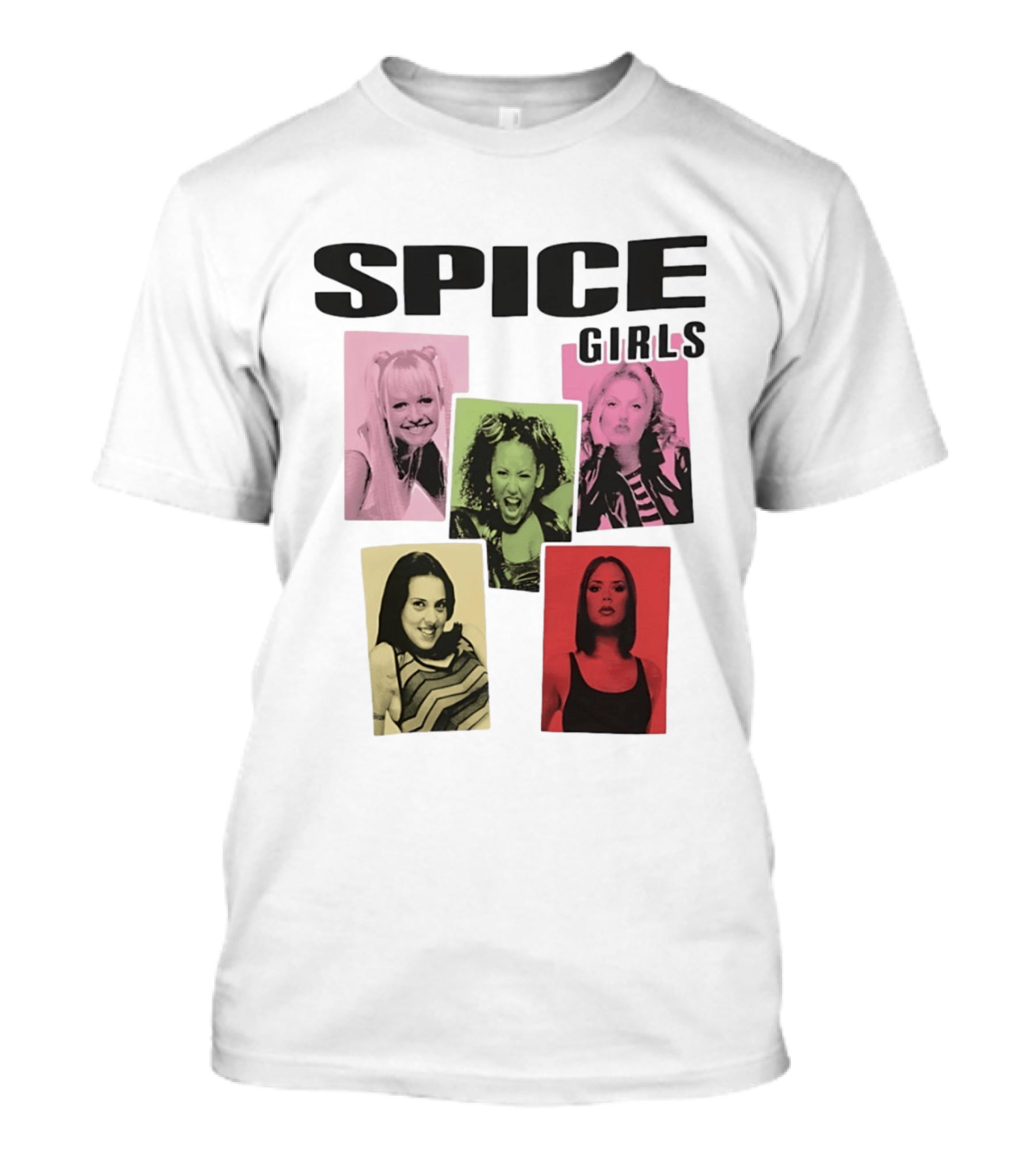 Spice Girls Emma Mel B Geri Mel C Victoria T-Shirt