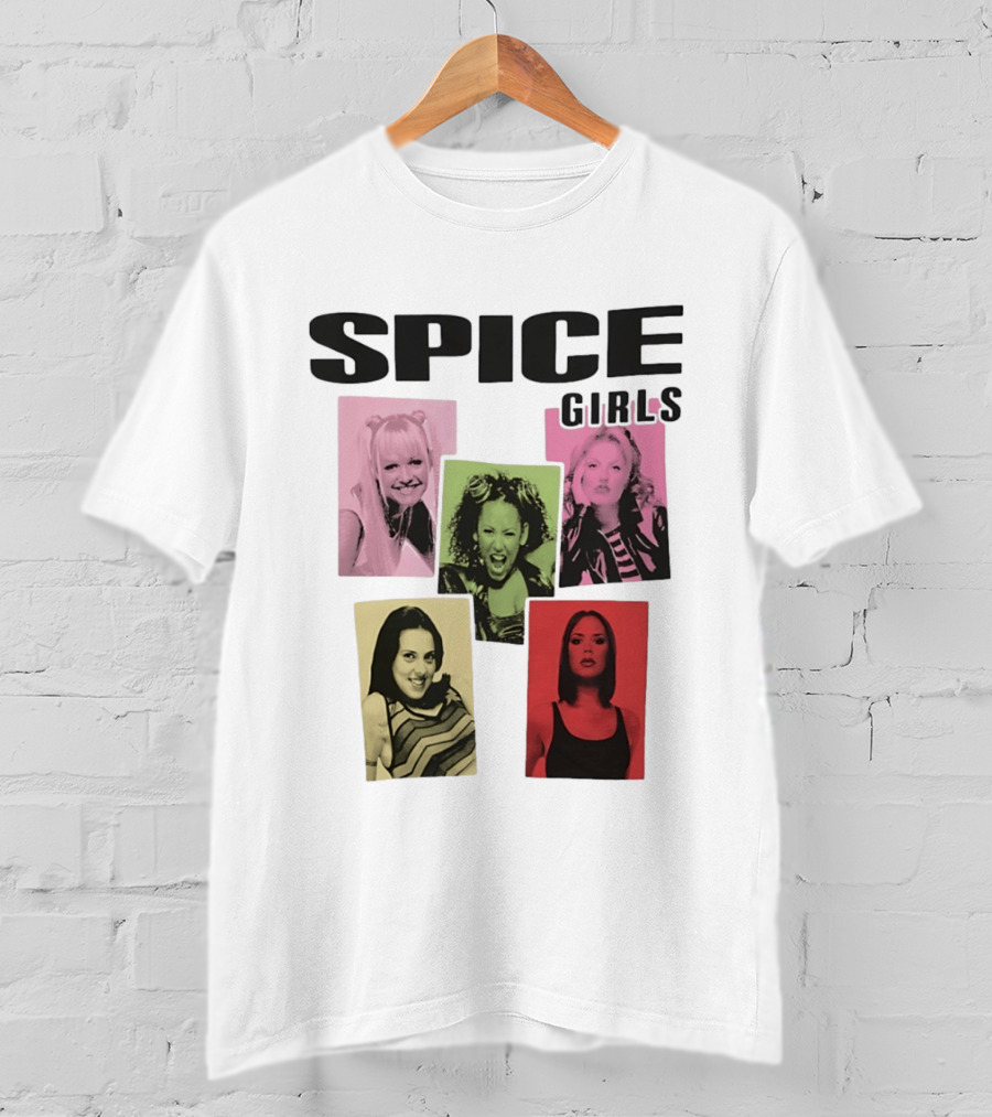 Spice Girls Emma Mel B Geri Mel C Victoria T-Shirt