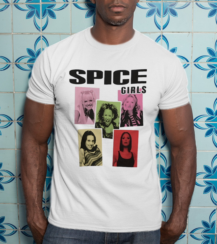 Spice Girls Emma Mel B Geri Mel C Victoria T-Shirt