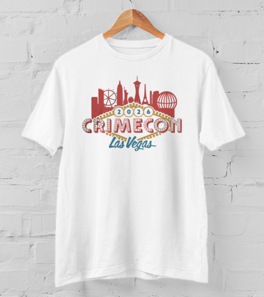 CrimeCon 2026 Las Vegas Skyline Event T-Shirt