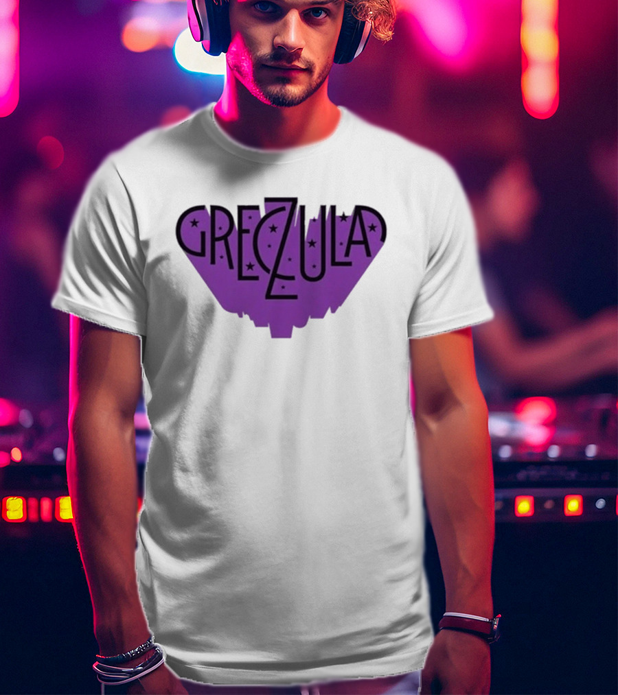 Greczula Starry Purple Tour 2026 Font T-Shirt