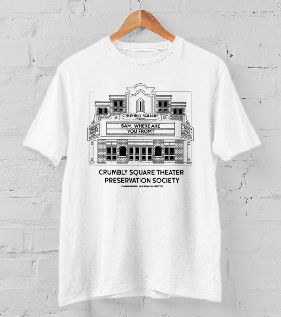 Crumbly Square Theater Preservation Society June 26 Event T-Shirt