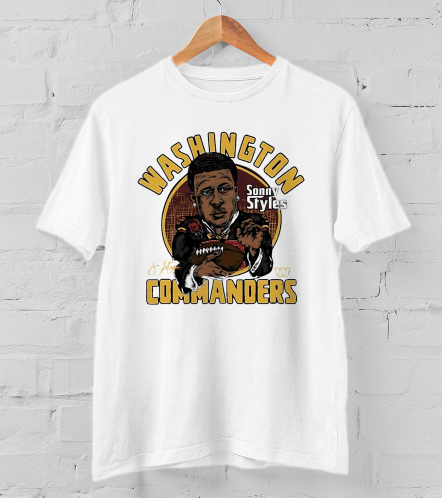Washington Commanders Sonny Styles Classic Caricature T-Shirt