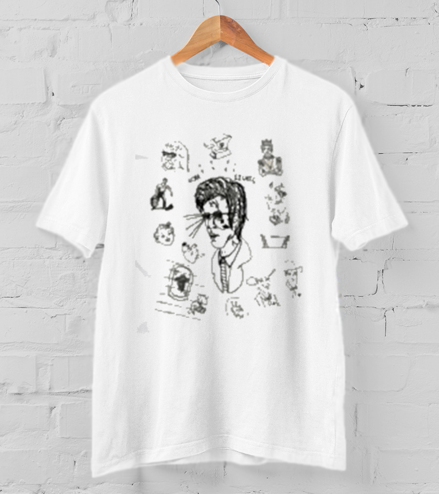 Ultra Lights Doodle David Lynch Eraserhead Sketch T-Shirt
