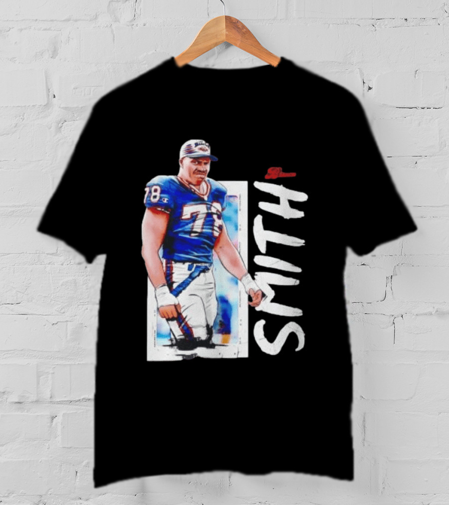 Buffalo Bills Bruce Smith 78 Sack Man NFL Legends T-Shirt