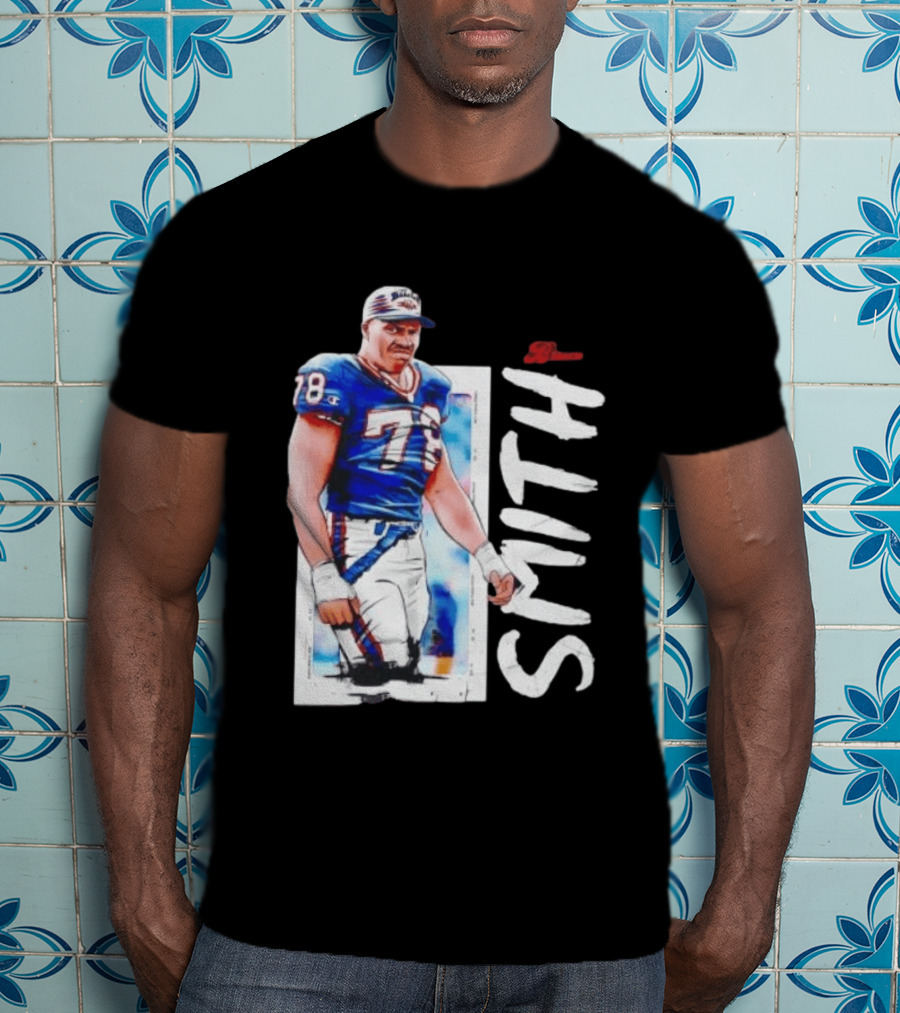 Buffalo Bills Bruce Smith 78 Sack Man NFL Legends T-Shirt