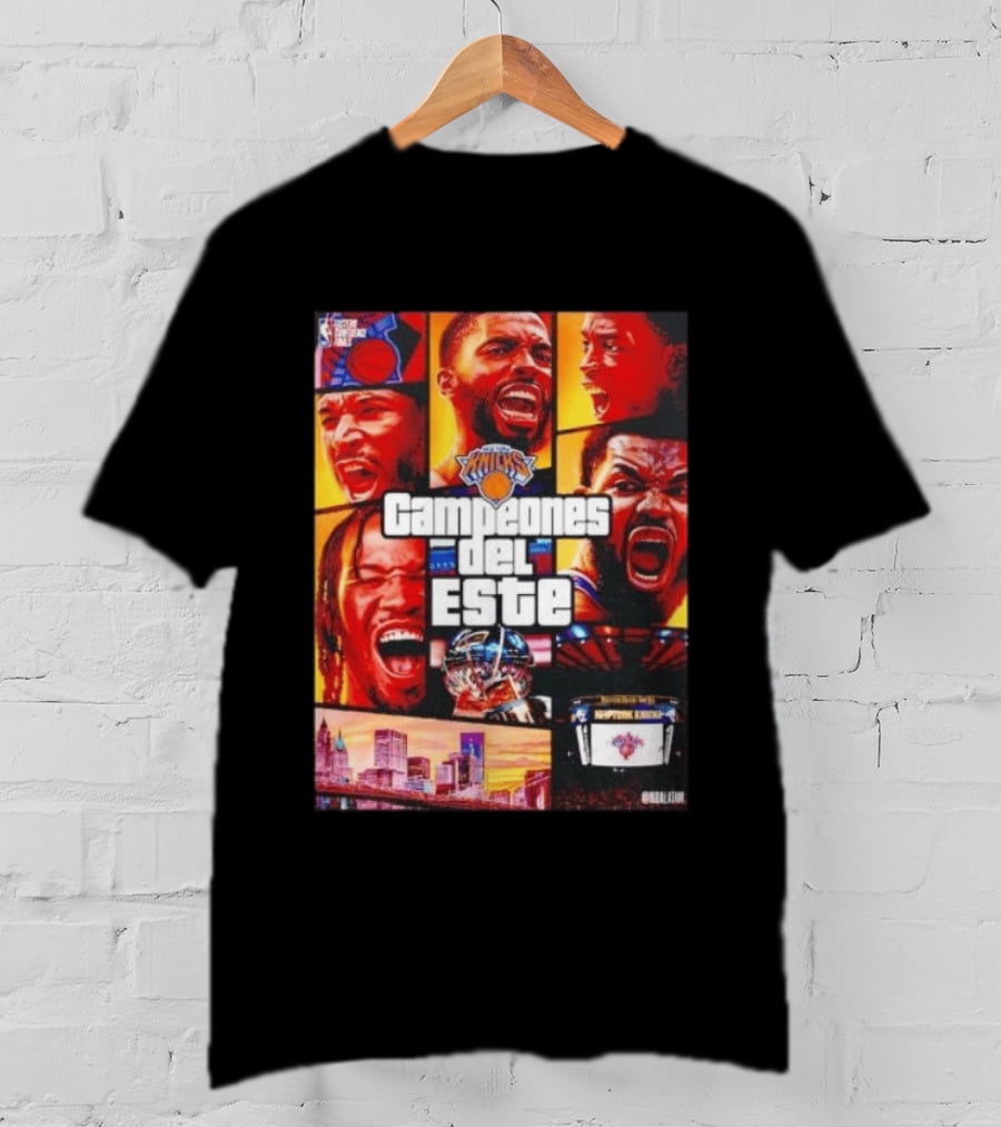 New York Knicks Campeones Del Este NBA Playoff Celebration T-Shirt