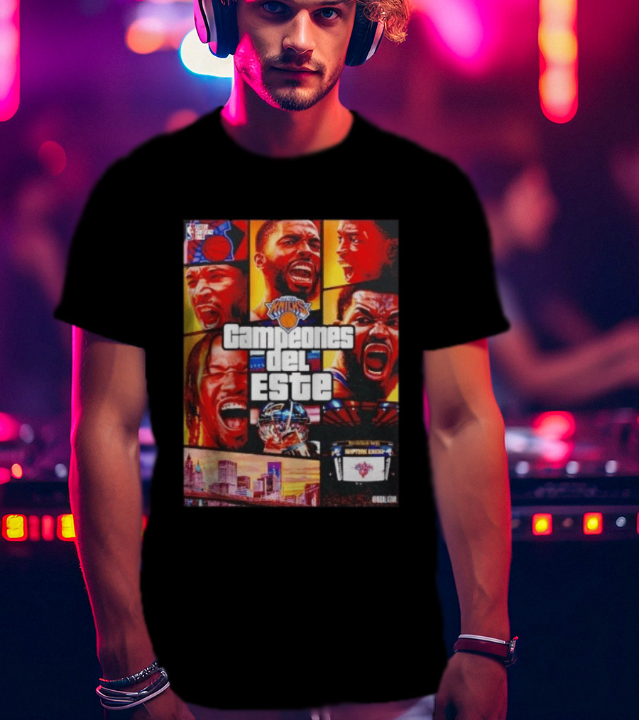 New York Knicks Campeones Del Este NBA Playoff Celebration T-Shirt