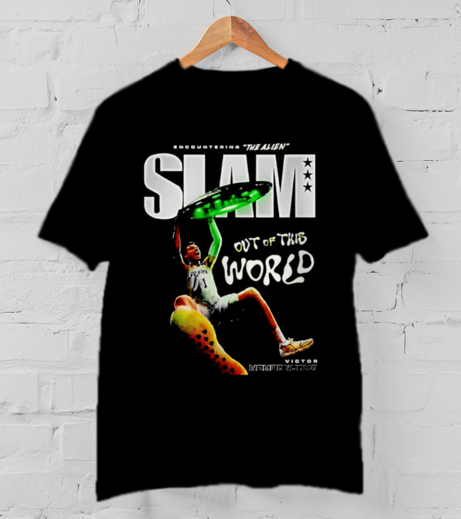 Encountering The Alien Slam Out Of This World Victor Wembanyama T-Shirt