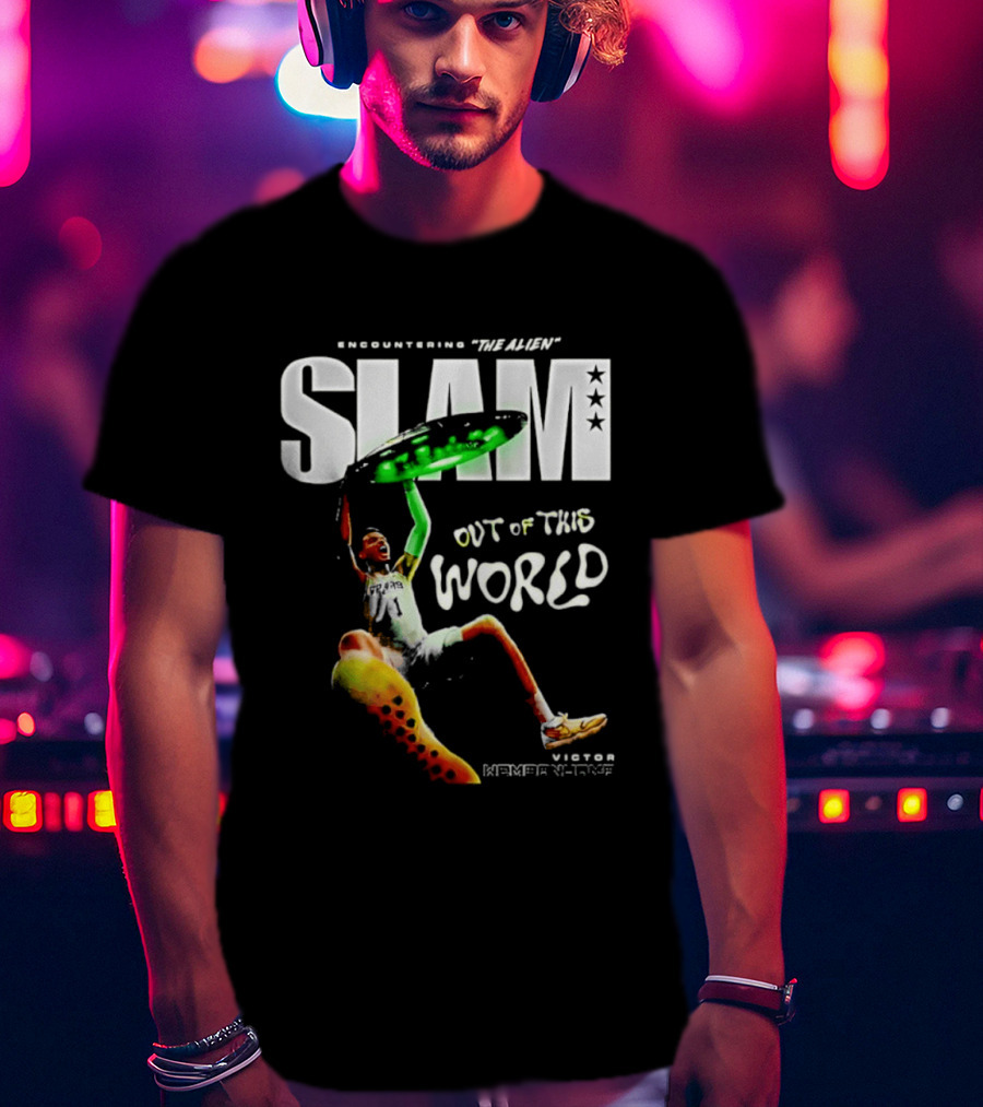 Encountering The Alien Slam Out Of This World Victor Wembanyama T-Shirt