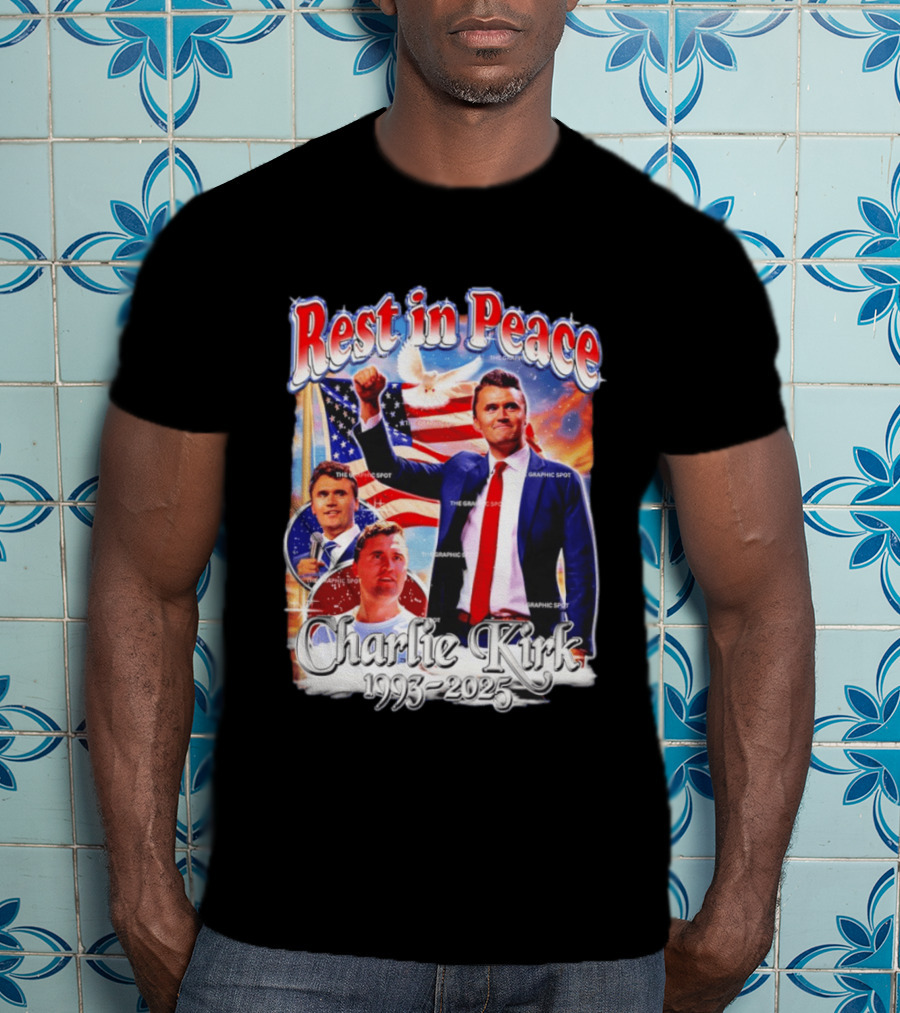 RIP Charlie Kirk Rest In Peace Memorial 1993 2025 T-Shirt