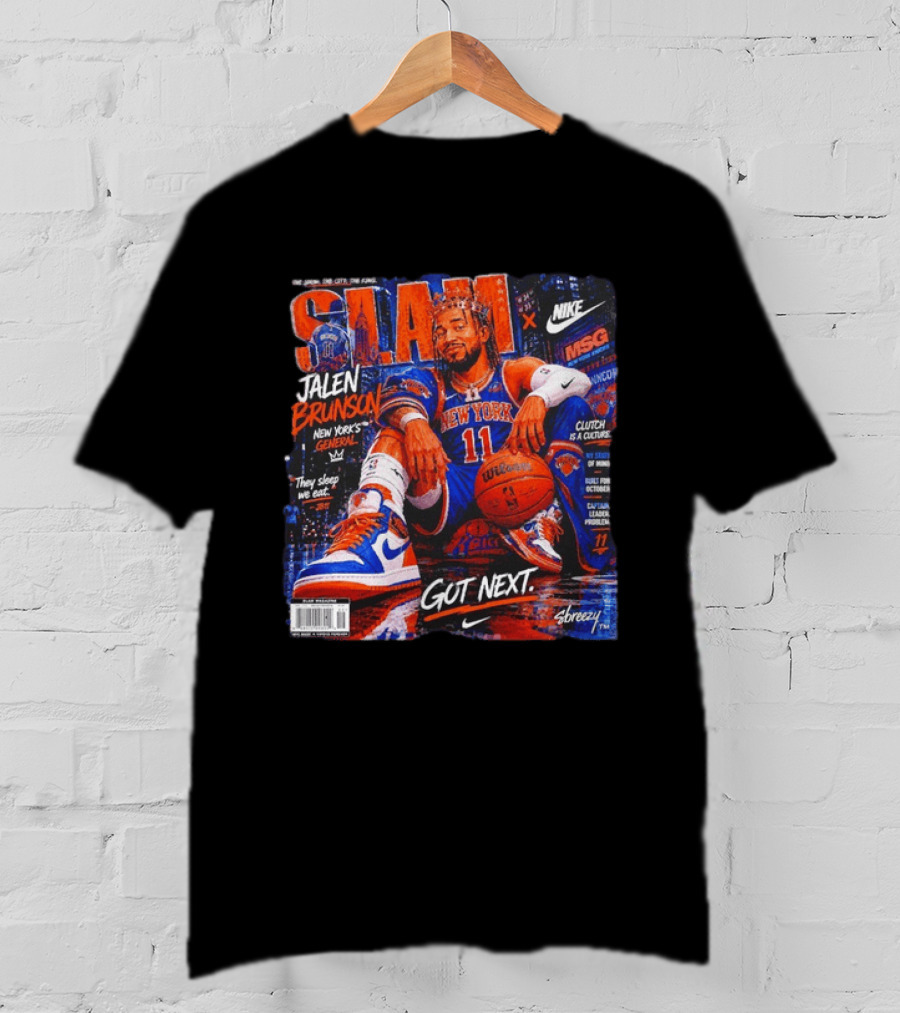 SLAM Jalen Brunson New York Knicks Nike X MSG Got Next T-Shirt