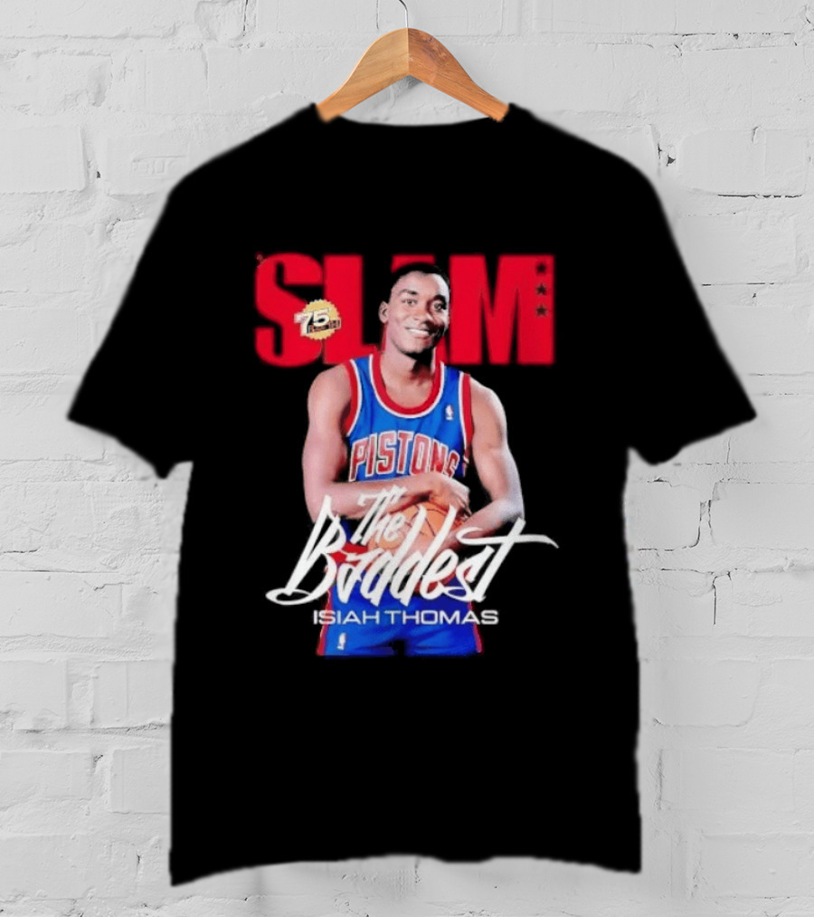 Slam Isiah Thomas The Baddest Pistons T-Shirt