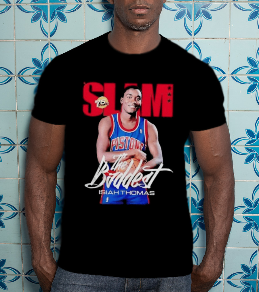 Slam Isiah Thomas The Baddest Pistons T-Shirt