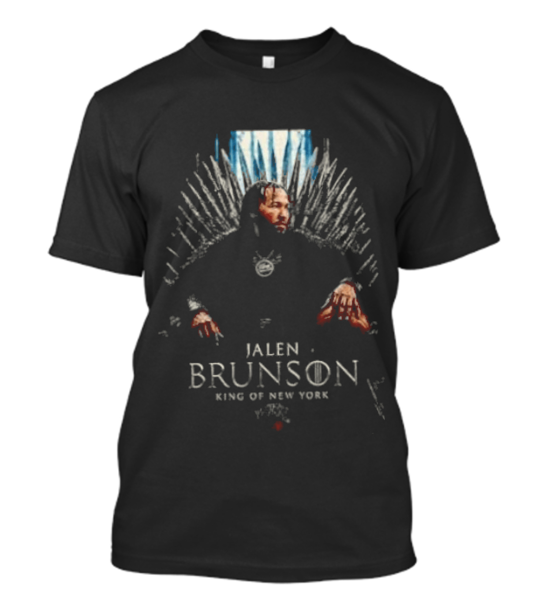 Jalen Brunson Game Of Thrones King Of New York Knicks Throne Concept T-Shirt