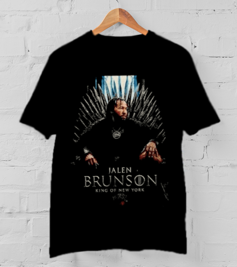 Jalen Brunson Game Of Thrones King Of New York Knicks Throne Concept T-Shirt