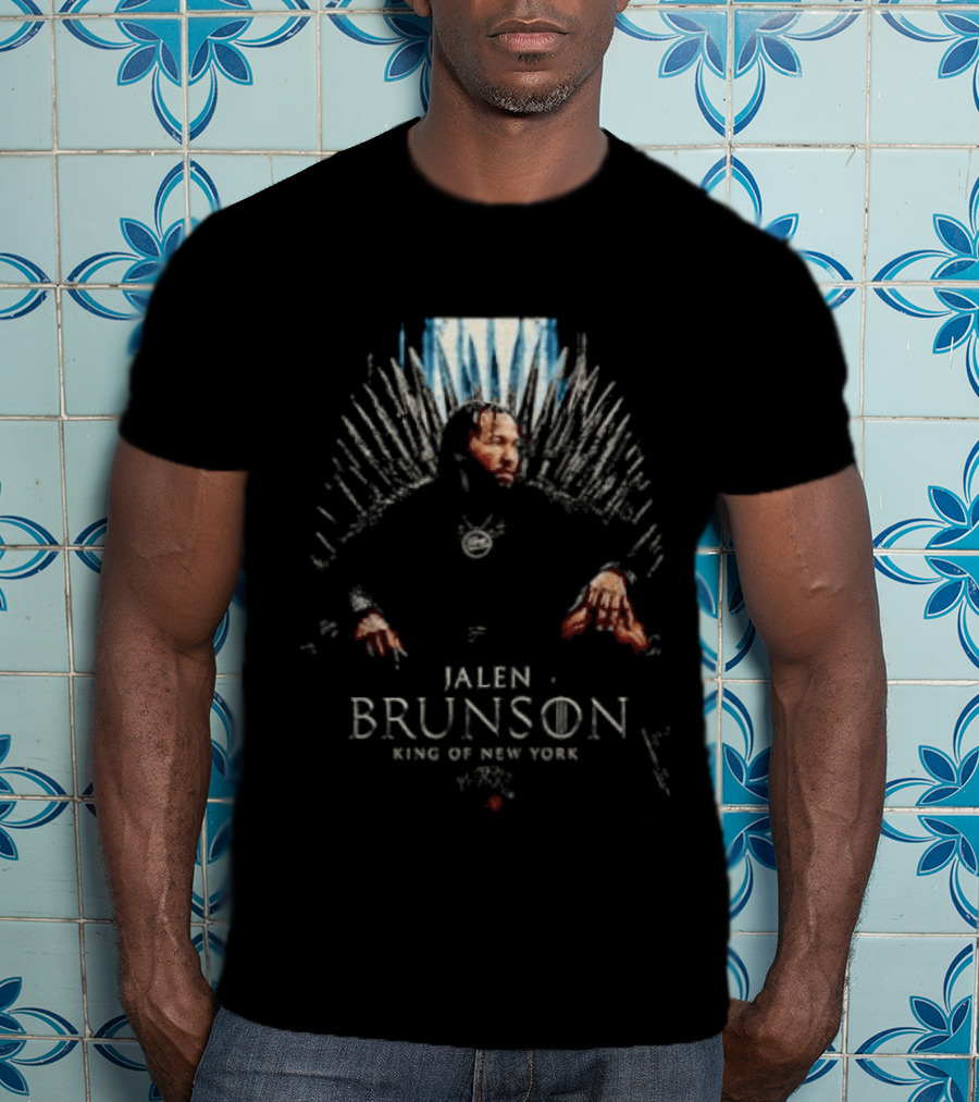 Jalen Brunson Game Of Thrones King Of New York Knicks Throne Concept T-Shirt