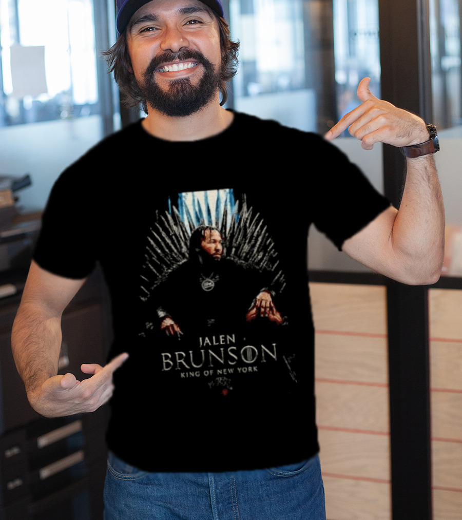 Jalen Brunson Game Of Thrones King Of New York Knicks Throne Concept T-Shirt