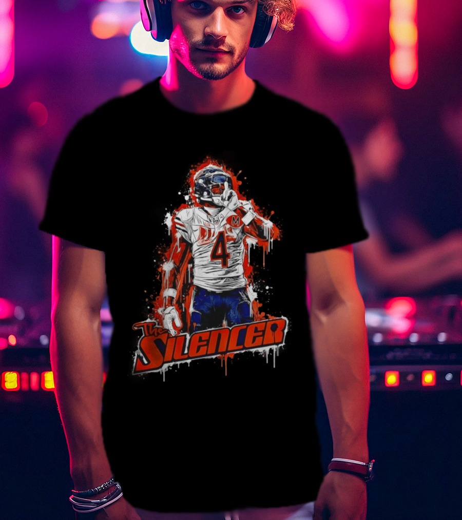 The Silencer D'Andre Swift Chicago Bears Football 2026 Official Merchandise T-Shirt