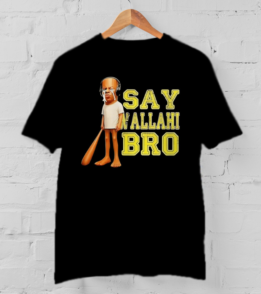 Tyler The Creator Say Wallahi Bro Baseball Bat T-Shirt
