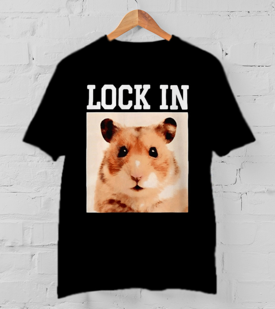 LOCK IN Hamster Cute Adorable Pet Animal T-Shirt
